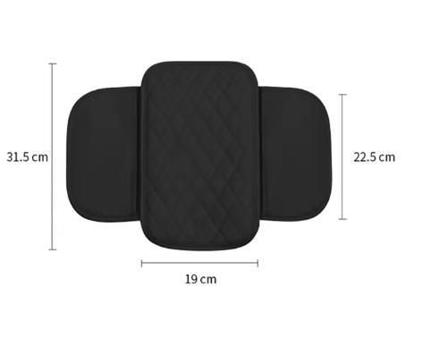 Premium Microfiber Leather Car Armrest Cover with Storage Pocket